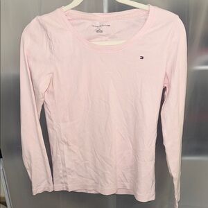 Tommy Hilfiger Pale Pink Long Sleeve Tee